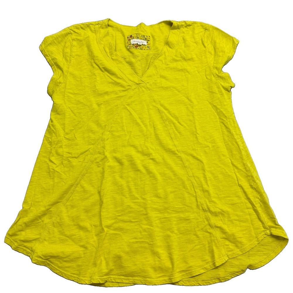 Mod-O-Doc V-Neck Shirt Womens XL Cotton Casual Pullover Top